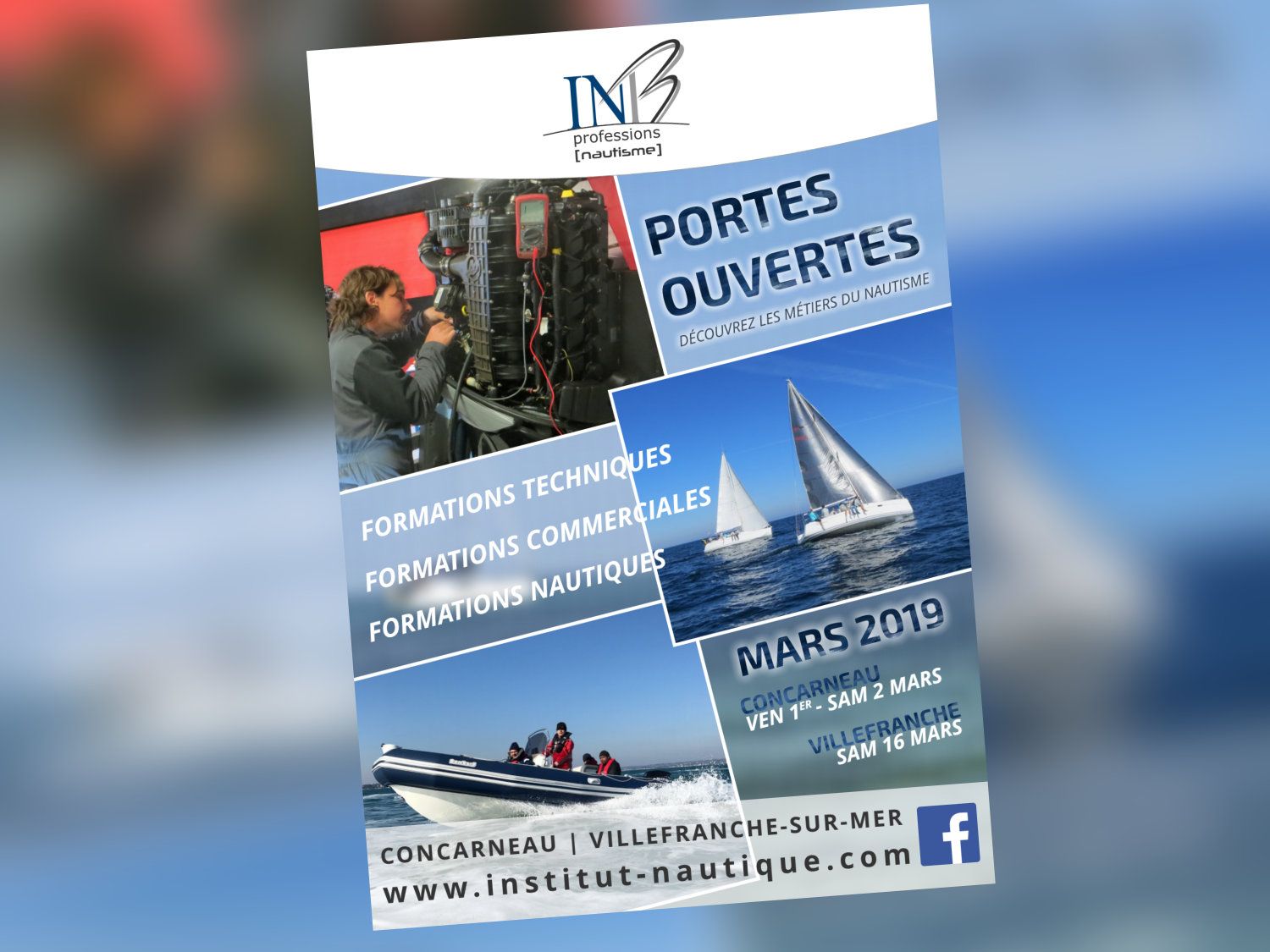 Portes Ouvertes de l'INB : 01-02 mars à Concarneau / 16 mars à Villefranche
